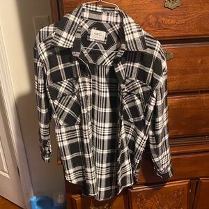 Rue21 Flannel Plaid Button-Up Shirt